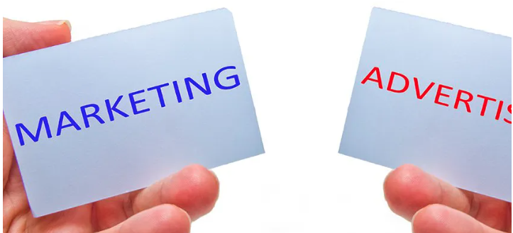 How marketing differ from advertising.