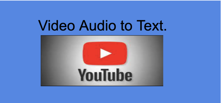 How to generate youtube transcript for audio.